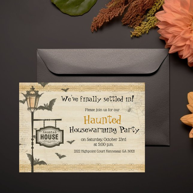 Haunted Halloween Housewarming Invitation (Creator Uploaded)