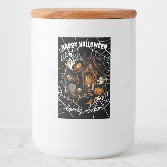🎃 Haunted Halloween Label Set 👻🍷 (Front)