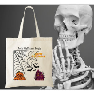 Haunted Halloween Night Tote Bag