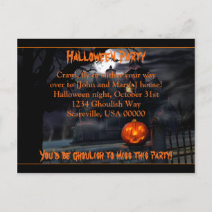 Haunted Halloween Party Invitation