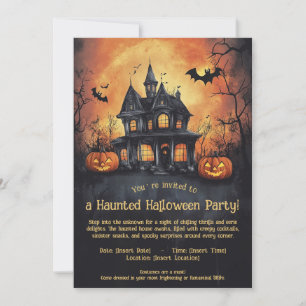 Haunted Halloween Party Invitation