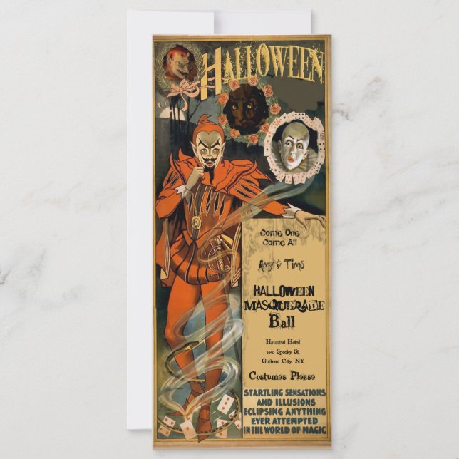 Haunted Halloween Party Invitations (Front)