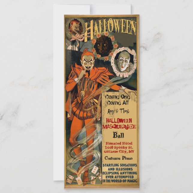 Haunted Halloween Party Invitations (Front)