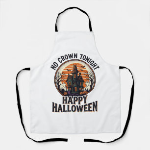 Haunted Halloween Shirt With Spooky Manor Art_1 Apron