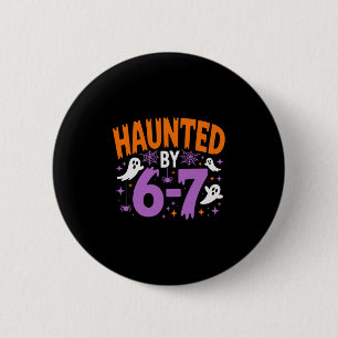 Haunted Halloween Skeleton Haunted Six Seven Numbe 6 Cm Round Badge