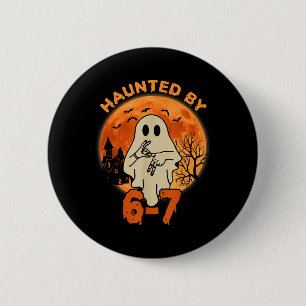 Haunted Halloween Skeleton Haunted Six Seven Numbe 6 Cm Round Badge