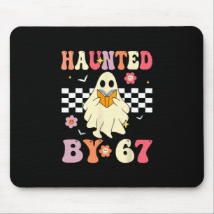 Haunted Halloween Skeleton Haunted Six Seven Numbe Mouse Mat