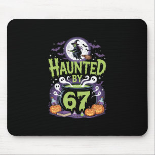Haunted Halloween Skeleton Haunted Six Seven Numbe Mouse Mat