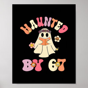 Haunted Halloween Skeleton Haunted Six Seven Numbe Poster