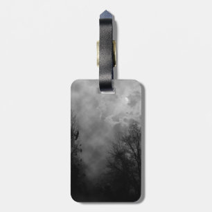 Haunted Halloween Sky with Ravens Luggage Tag