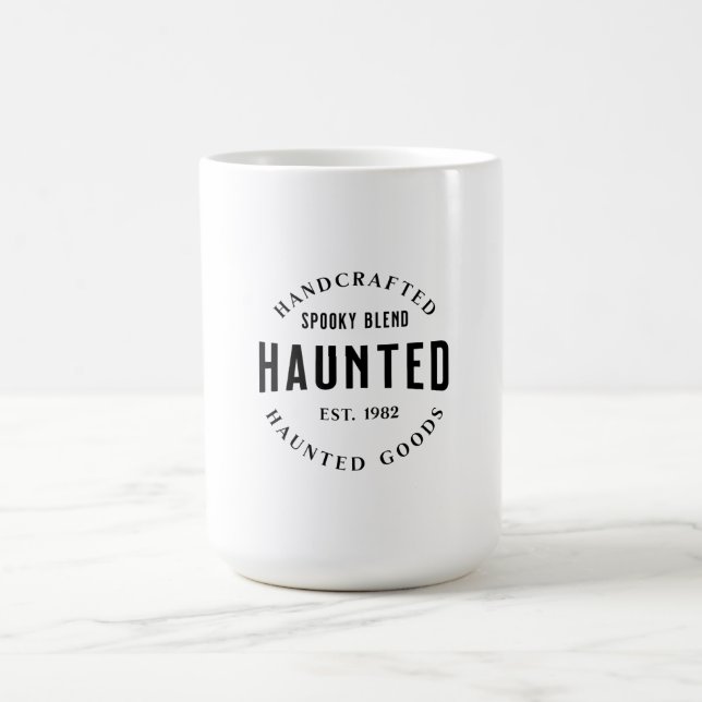 Haunted Halloween Vintage Design Coffee Mug (Center)