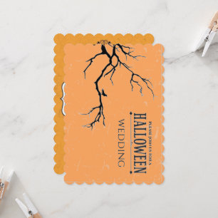 Haunted Halloween Wedding Card