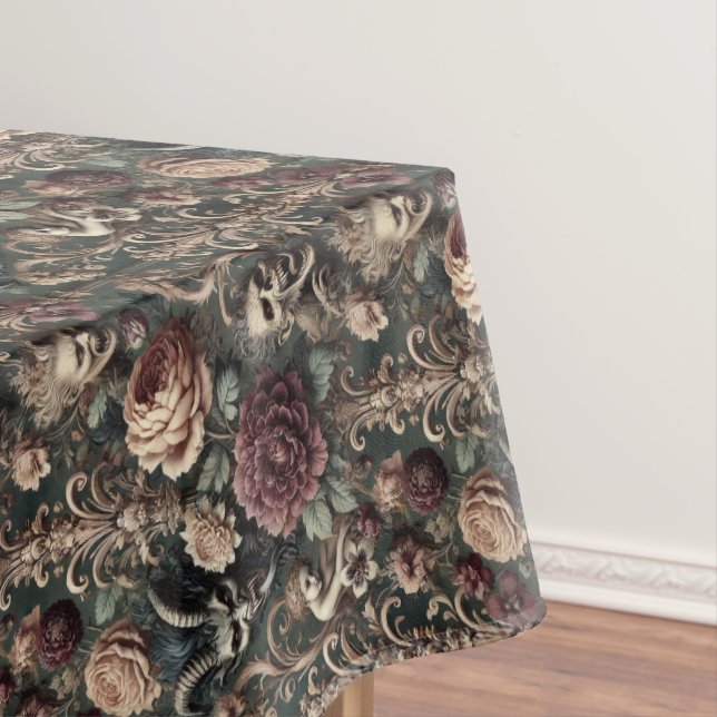 Haunted Harmonics – Gothic Medium Pattern Tablecloth (In Situ)
