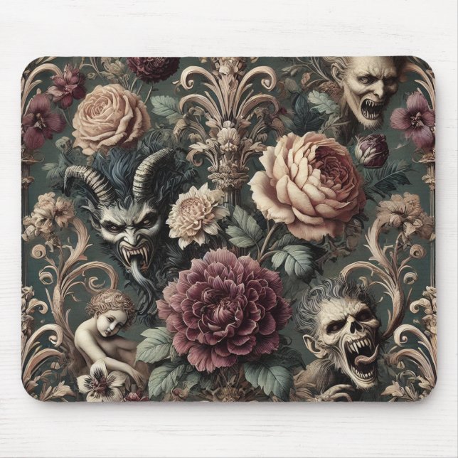 Haunted Harmonics – Gothic Victorian  Mouse Mat (Front)