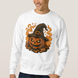 Haunted Harvest – Double-Sided Halloween Pumpkin & Sweatshirt