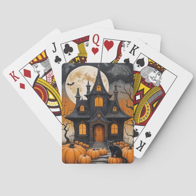Haunted Harvest Night Playing Cards (Back)