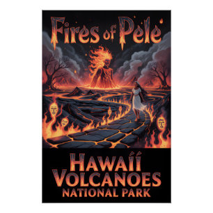 Haunted Hawaiʻi Volcanoes National Park Poster