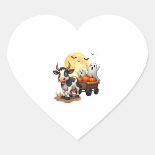 Haunted Hayride Cow Heart Sticker