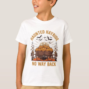 Haunted Hayride No Way Back Halloween T-Shirt