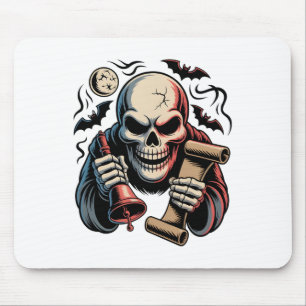 Haunted Herald Skeleton Halloween 1 Mouse Mat