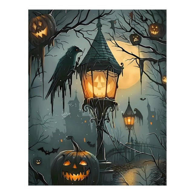 Haunted Hollow – Halloween Night Photo Print (Front)