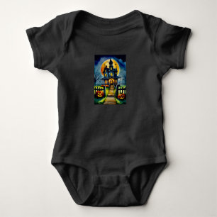 Haunted Hollow & Moon Baby Bodysuit