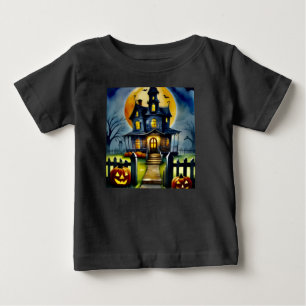 Haunted Hollow & Moon Baby T-Shirt