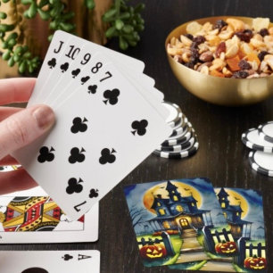 Haunted Hollow & Moon Playing Cards