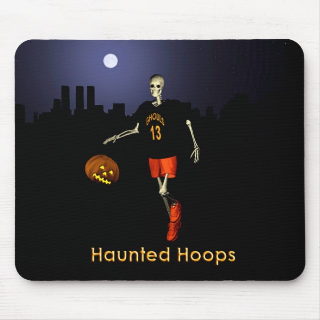 Haunted Hoops Mouse Mat (Front)