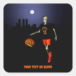 Haunted Hoops Square Sticker