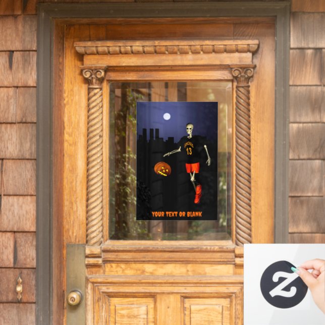 Haunted Hoops Window Cling (Home Door)