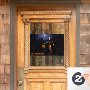 Haunted Hoops Window Cling
