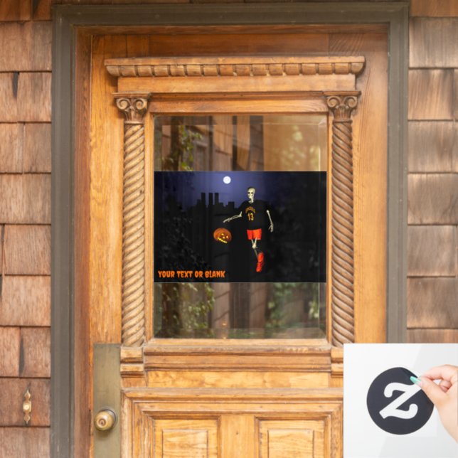 Haunted Hoops Window Cling (Home Door)