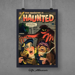 Haunted Horror Comics Poster