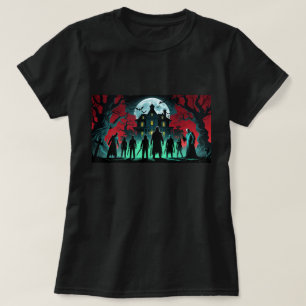 Haunted Horror Icons T-Shirt Halloween Night