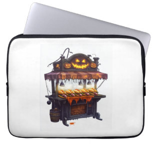  Haunted Hot Dog Stand Laptop Sleeve