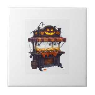 Haunted Hot Dog Stand Tile