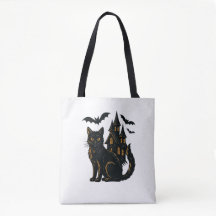 Haunted house and cat