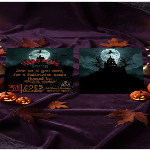 Haunted House and Pumpkin Night Invitation