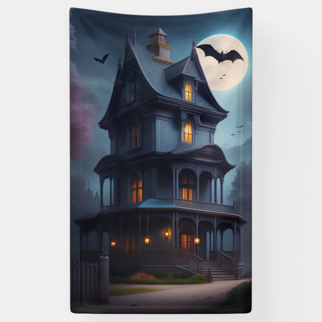 Haunted House  Banner (Vertical)