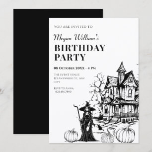 Haunted house birthday  invitation