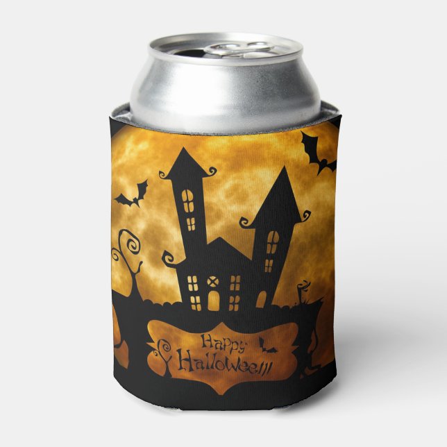 Haunted House Can Cooler (Can Front)