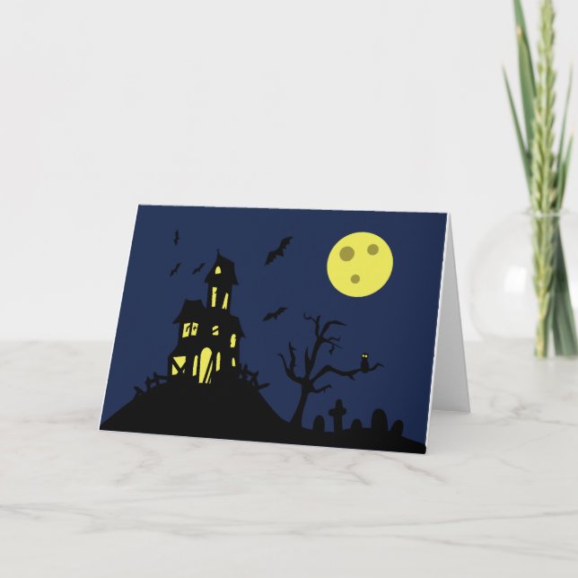 Haunted House Card (Front)
