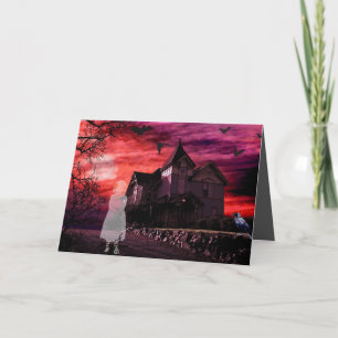 Haunted House Card