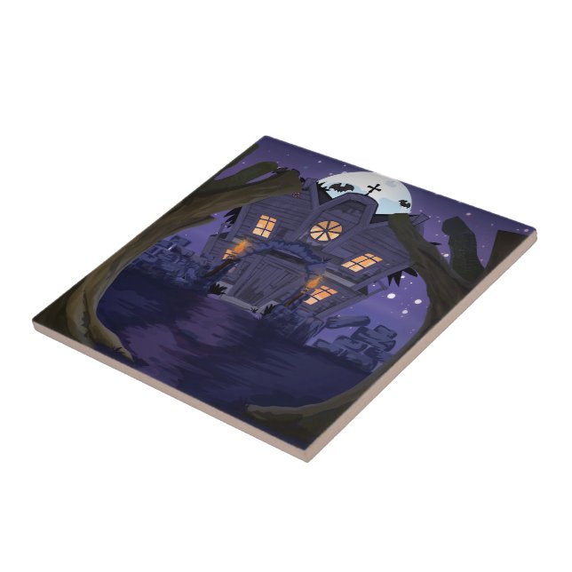 haunted house cartoon tile (Side)