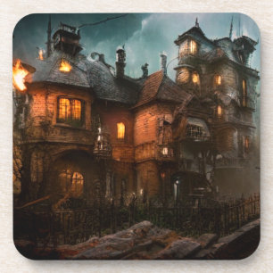 Haunted House Coaster