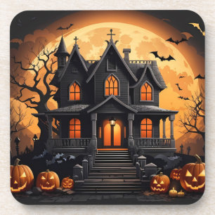Haunted house coaster
