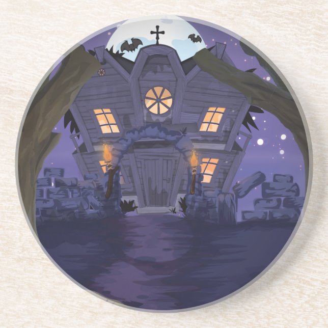 haunted house coaster (Front)
