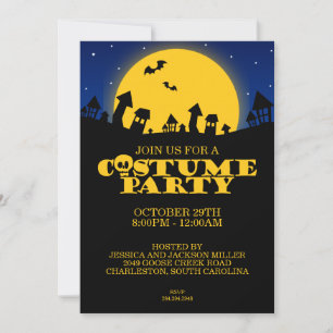 Haunted House Costume Party Halloween Invitation