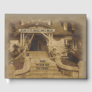 Haunted House (customisable) Halloween Guest Book